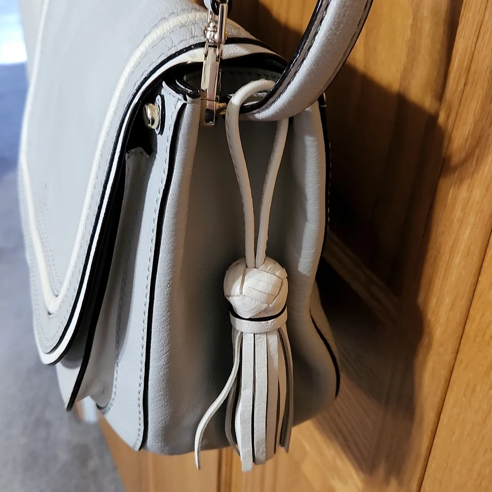 Kate Spade Gray & White Handbag - Picture 4 of 9